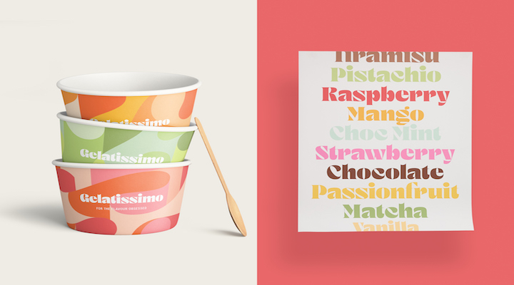 Gelatissimo have launched a new brand identity. Supplied