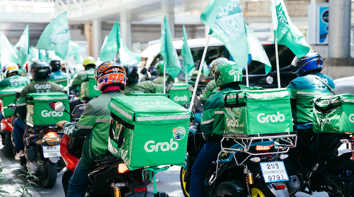 Grab drivers
