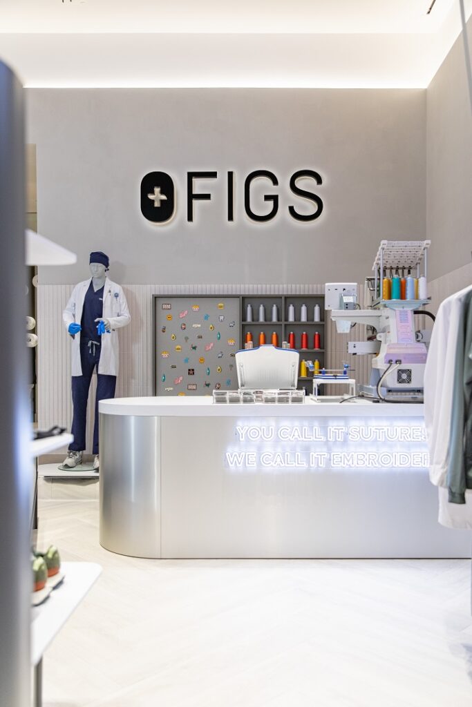 Healthcare apparel brand Figs makes offline debut at Century City