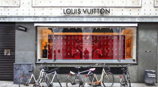 People visit Louis Vuitton store on March 9 2011 in Copenhagen Denmark.