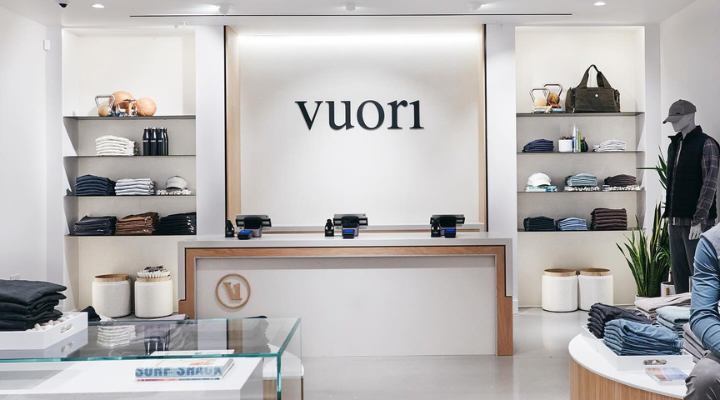 Vuori flagship store in London on Regent Street