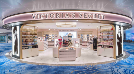 Victoria's Secret travel retail store in Shilla Duty-free, Singapore's Changi Airport