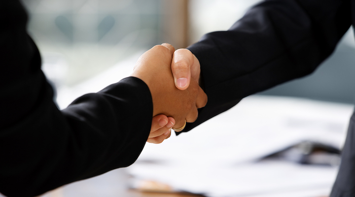 Business handshake
