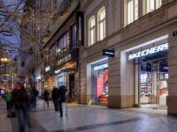 Skechers flagship storefront in Prague