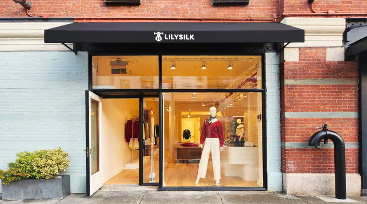 Storefront of Lilysilk in New York City