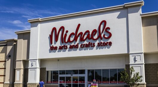 Michaels storefront in Muncie, Indiana