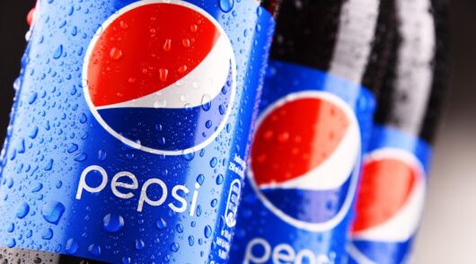 a close-up of Pepsi bottles