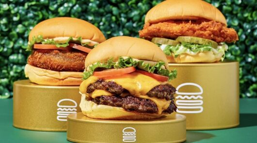 Three types of burger from Shake Shack