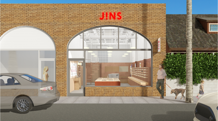 Jins eyewear store layout