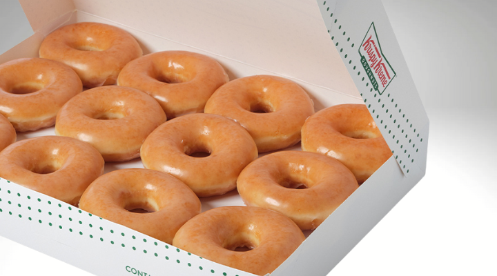 Krispy kreme original glazed donuts