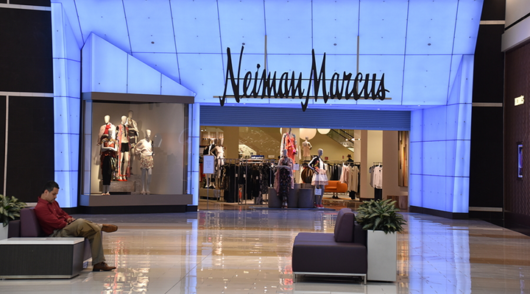 An image of the storefront of Neiman Marcus in the King of Prussia mall.