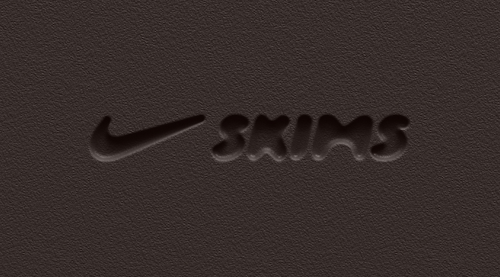 A logo of Skims and Nike’s collaboration collection.