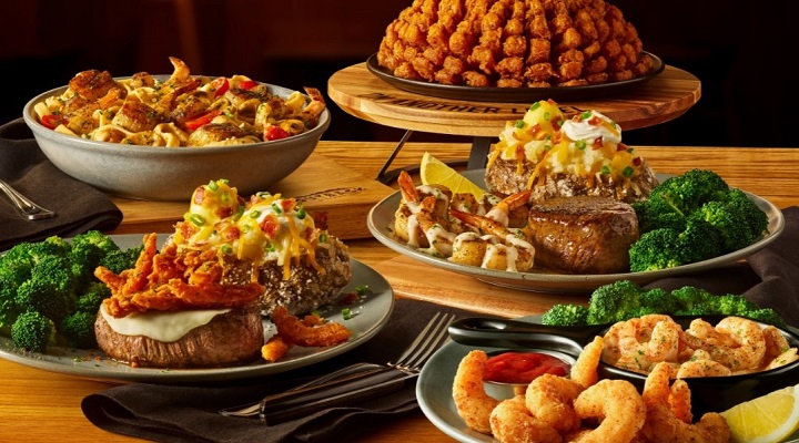 dishes from Outback Steakhouse
