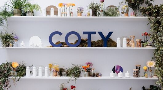 Coty fragrance products displayed at Paris Perfume Week