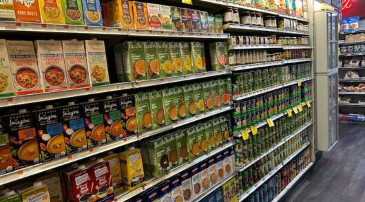 Photo of canned food and products