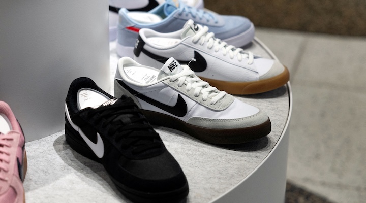 Image of Nike shoes at the mall