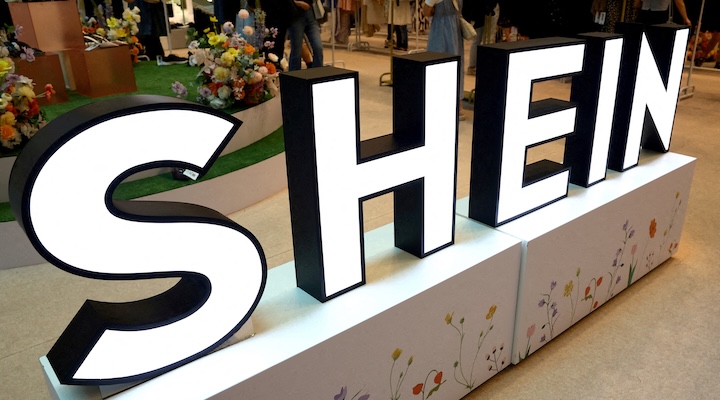 A view of a Shein pop-up store