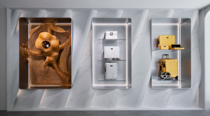 A bamboo art installation called Journey by Chinese artist Xu Fei.