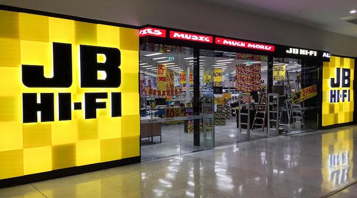 Image of JB Hi-Fi storefront.