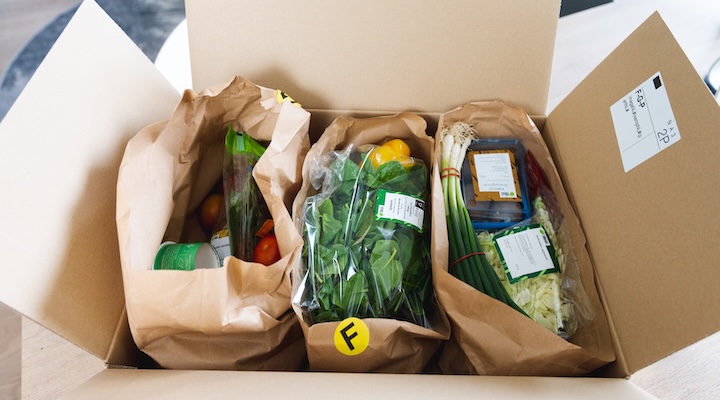 Amsterdam, The Netherlands, 05-28-2022, Hello Fresh, Meal Box On A Kitchen Table, Food Delivery, Fre