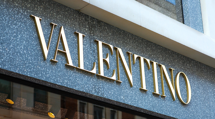 Valentino logo.
