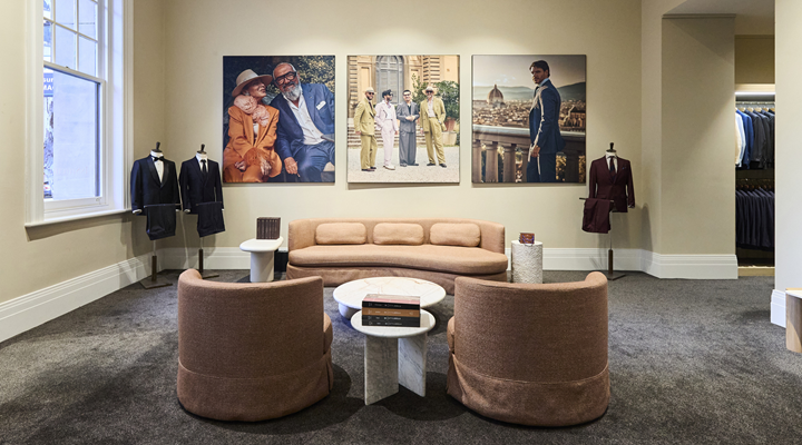 The new showroom spans two levels with dedicated spaces for group shopping. Supplied