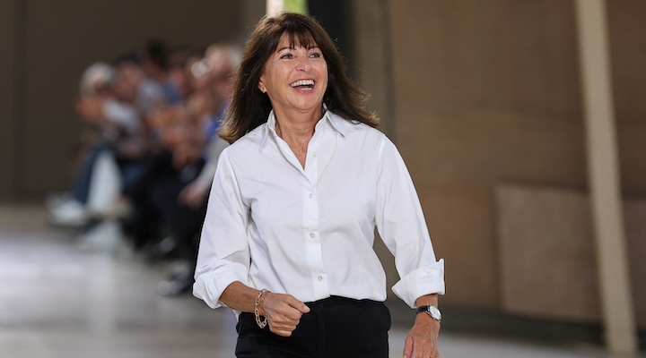 Designer Veronique Nichanian attends her Menswear Spring/Summer 2026 collection show