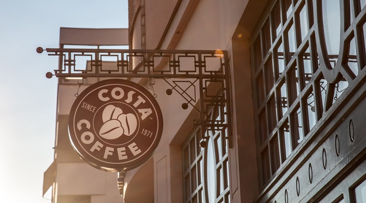 Costa Coffee store sign