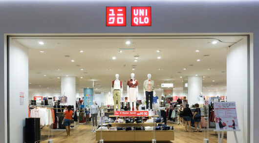 An exterior shot of a Uniqlo store based in Malaysia.