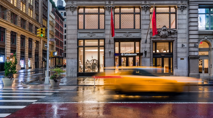 Lululemon's latest flagship in SoHo neighborhood. 