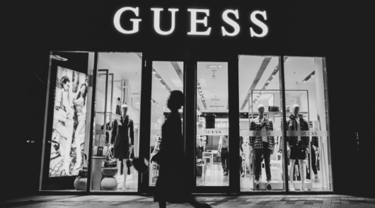Guess black and white