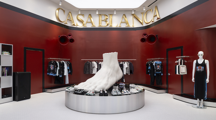 An interior shot of Casablanca’s Los Angeles store.