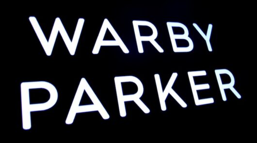 The company logo for eyeglass retailer Warby Parker