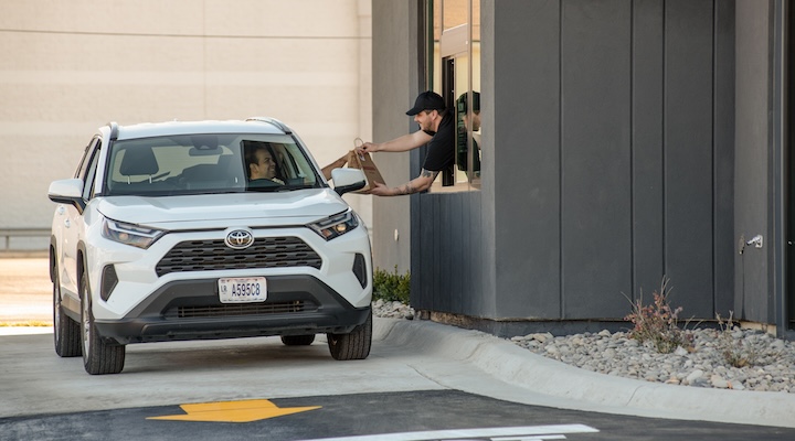 The new destination includes the brand’s drive-thru pickup Chipotlane.