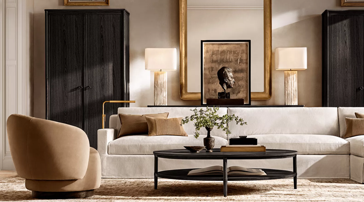 RH living room furniture