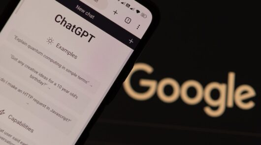 OpenAI ChatGPT vs Google concept