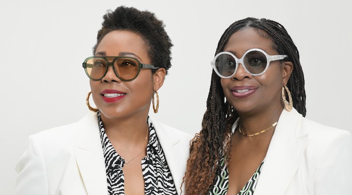 A headshot of Vontélle Eyewear founders, Tracy Vontélle Green (left) and Nancey Flowers-Harris (right).