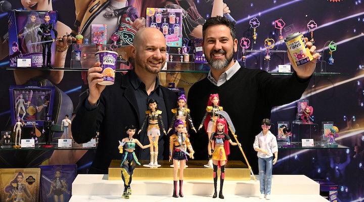 Figures from the 'KPop Demon Hunters' toy series.