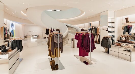 Inside Revolve store