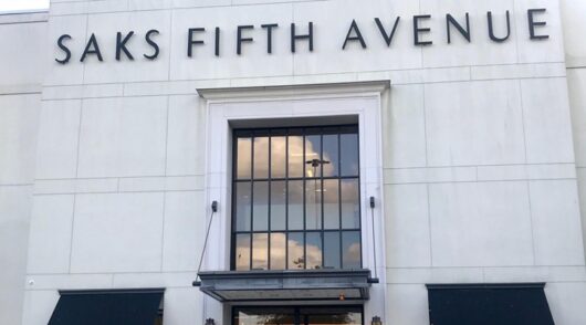 Saks Fifth Avenue store sign