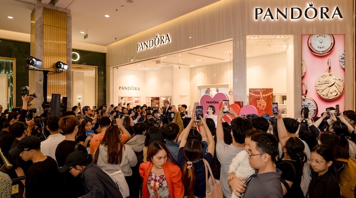 The launch event for Pandora’s new collections in Vietnam.