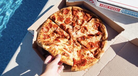 Domino's pizza in box