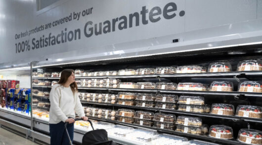 Shopper in Sam’s Club cake aisle.