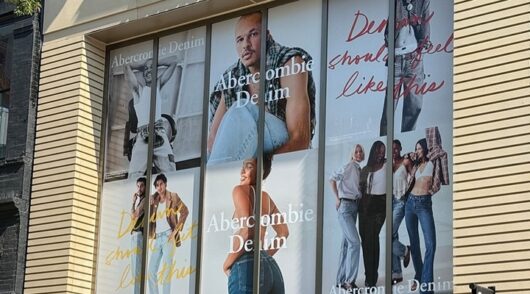 Abercrombie & Fitch signboard