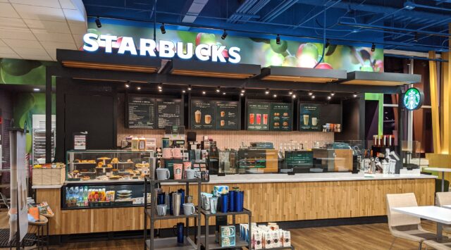Starbucks store inside hospital