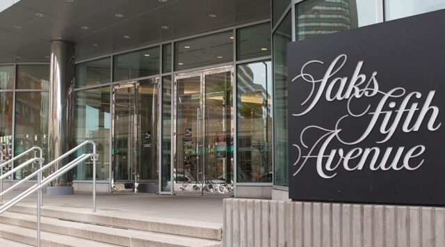 Saks Fifth Avenue store sign