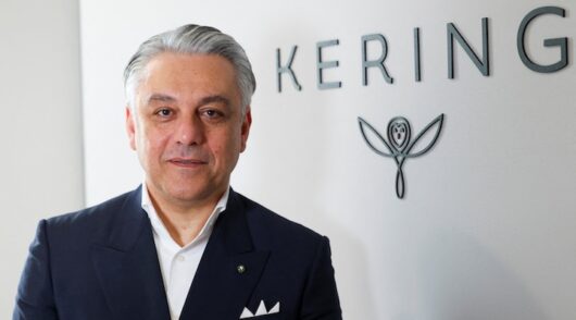 Luca de Meo, CEO of French luxury group Kering, poses for a photograph after an interview with Reuters