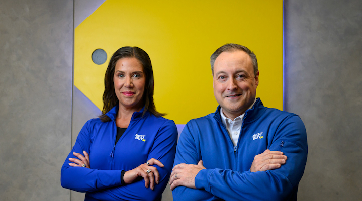[Left to right] Best Buy executives Corie Barry and Jason Bonfig.