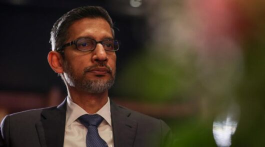 Sundar Pichai at a conference.