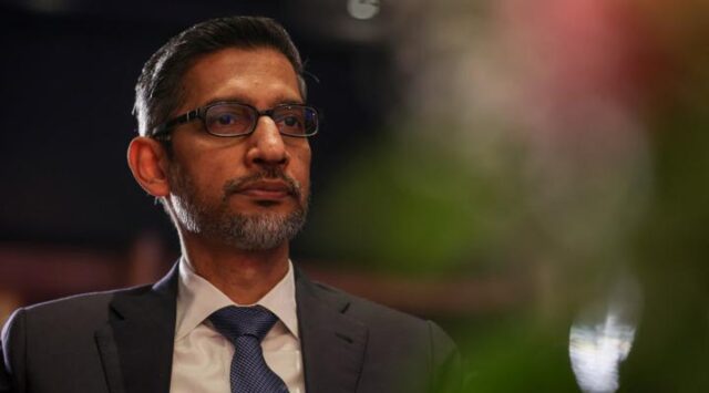 Sundar Pichai at a conference.